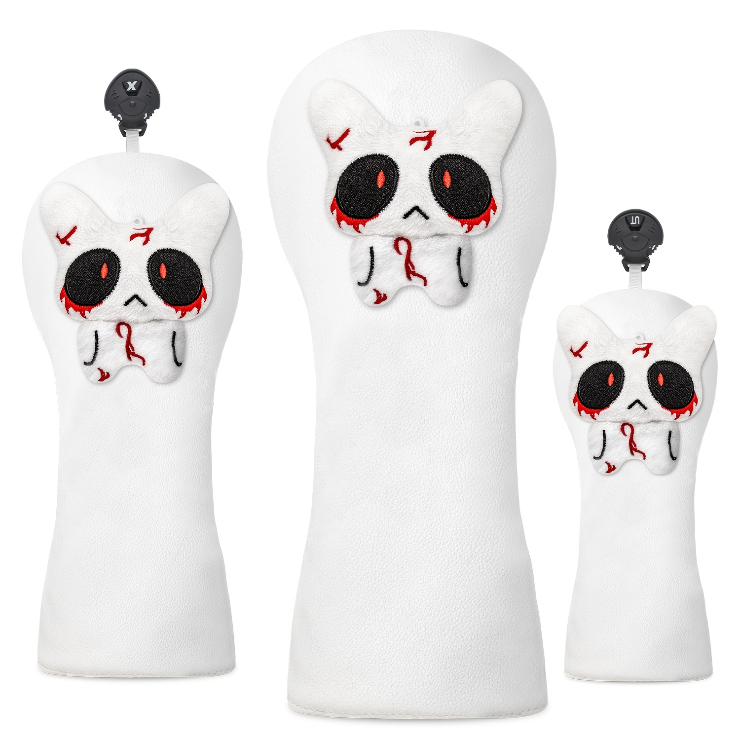 Badminton Club - 1pc/3pcs Cute Doll Design Golf Head