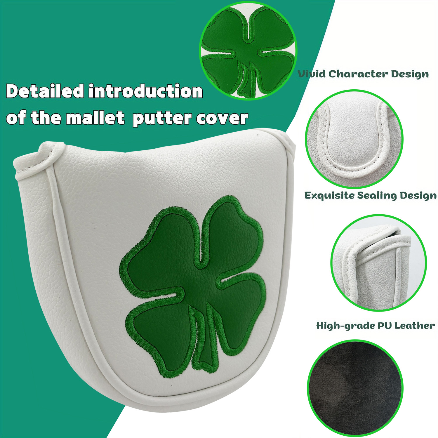 1pc Putter Head Cover, 'Clover - Badminton Club ulasan dan harga