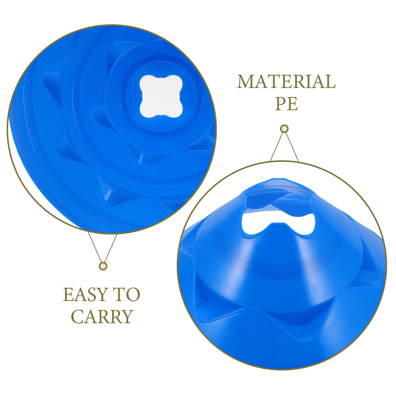 6Pcs Soccer Training Cones for - Court Marker Cone ulasan dan harga