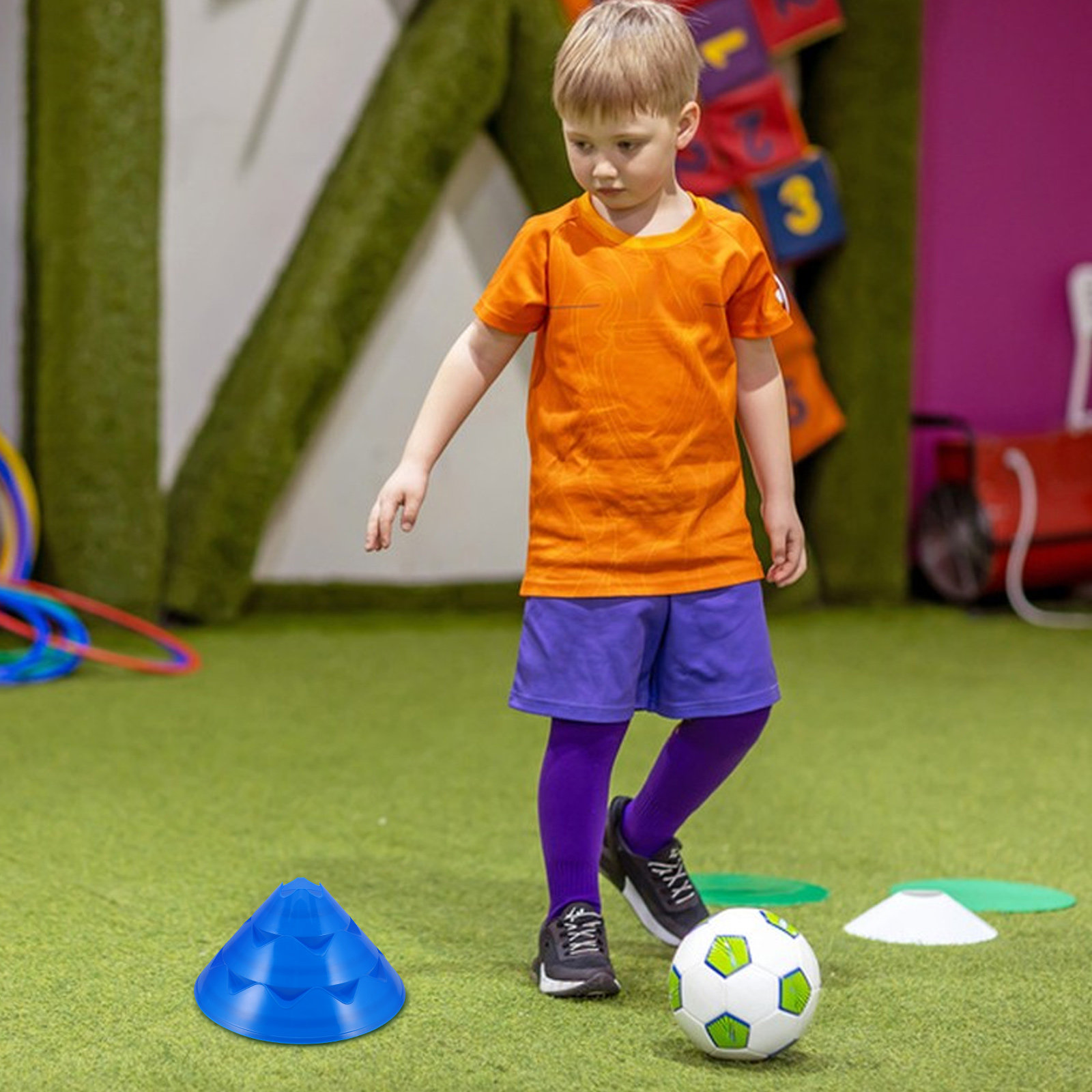 6Pcs Soccer Training Cones for - Court Marker Cone ulasan dan harga